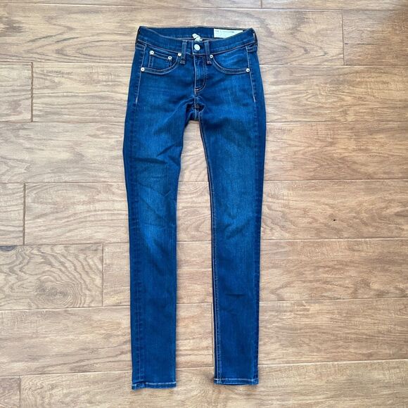 Rag & Bone Jeans Women's Size 24 Skinny Bedford Dark Wash - Picture 1 of 9